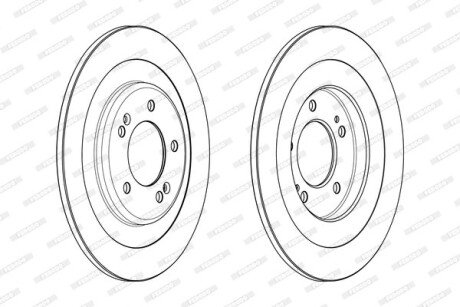 Гальмівний диск FERODO DDF2201C