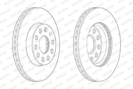 Гальмівний диск FERODO DDF2400C1