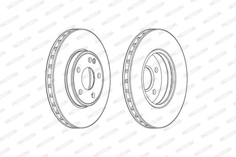 Диск гальмівний FERODO DDF2460C