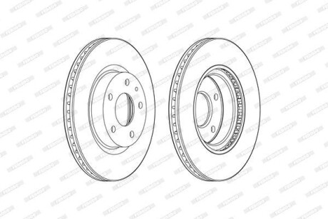 Гальмівний диск FERODO DDF2465C