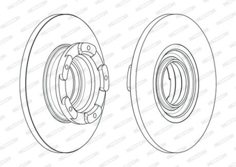 Гальмівний диск FERODO DDF2471