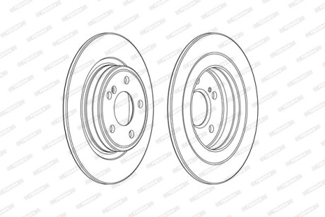 Диск гальмівний FERODO DDF2486C