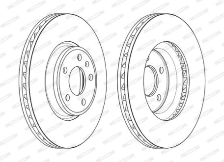 Диск гальмівний FERODO DDF2596C-1