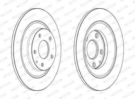 Диск гальмівний FERODO DDF2609C (фото 1)