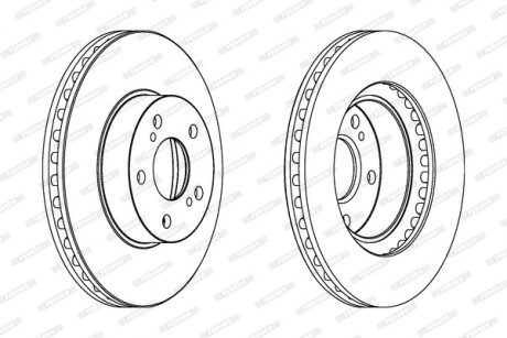 Диск гальмівний FERODO DDF485C