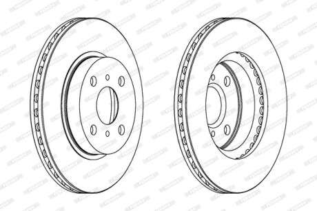 Диск гальмівний FERODO DDF794C