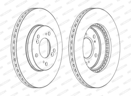 Диск гальмівний FERODO DDF829C