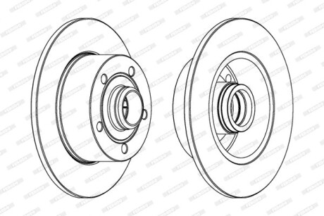 Диск гальмівний FERODO DDF830C1