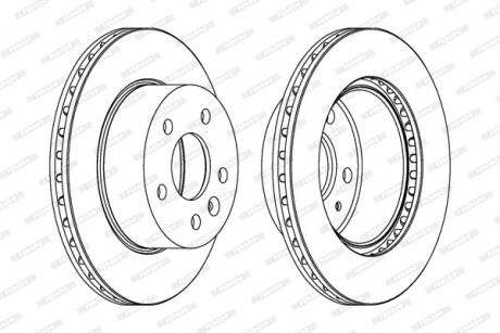 Гальмівний диск FERODO DDF860C