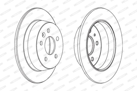 Диск гальмівний FERODO DDF861C