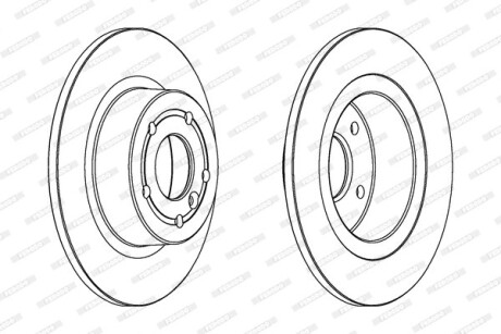 Гальмівний диск FERODO DDF874C