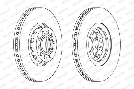 Диск гальмівний FERODO DDF954C1