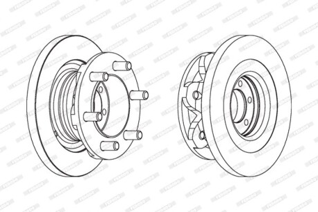 Гальмівний диск FERODO FCR139A