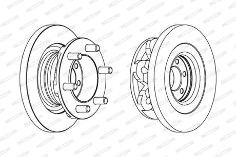 Диск гальмівний FERODO FCR313A