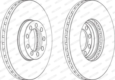 Диск гальмівний FERODO FCR329A
