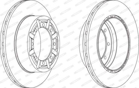 Диск гальмівний FERODO FCR340A