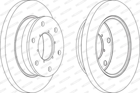 Диск гальмівний FERODO FCR343A