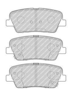 Гальмiвнi колодки, к-кт. FERODO FDB4391 (фото 1)