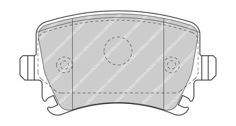 Гальмівні колодки SCIROCCO III (137, 1 FERODO FDB5107