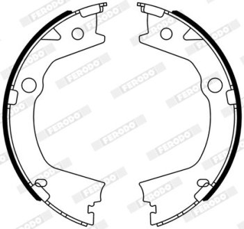 Гальмівні колодки, барабанні FERODO FSB4318 (фото 1)