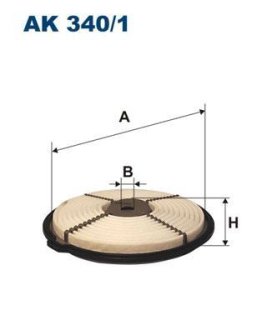 Фільтр повітряний FILTRON AK3401