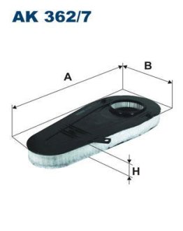 Фільтр повітря FILTRON AK3627