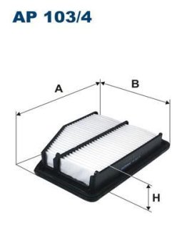 Фільтр повітря FILTRON AP1034