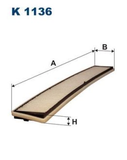 Фільтр повітря (салону) FILTRON K1136