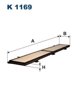 Фільтр салону FILTRON K1169