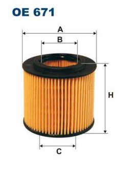 Фільтр масла FILTRON OE671