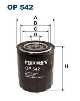 Фільтр масла FILTRON OP542