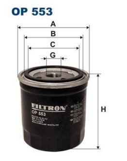 Фільтр масла FILTRON OP553