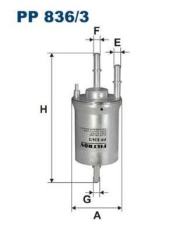 Фільтр палива FILTRON PP8363