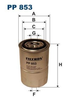 Фільтр палива FILTRON PP853