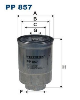 Фільтр палива FILTRON PP857