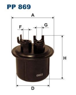 Фільтр палива FILTRON PP869