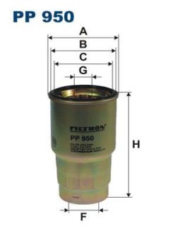 Фільтр палива FILTRON PP950