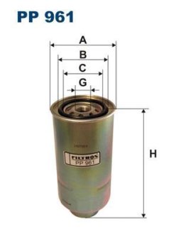 Фільтр палива FILTRON PP961