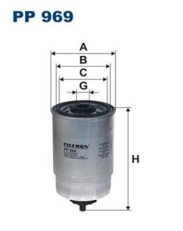 Фільтр палива FILTRON PP969