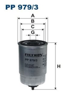 Фільтр палива FILTRON PP9793