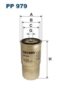 Фільтр палива FILTRON PP979