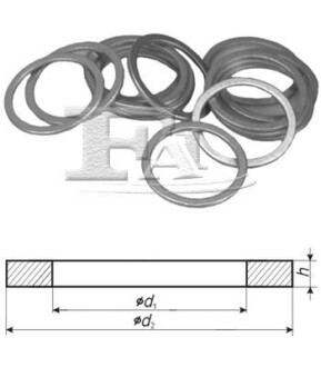 Ущільнююче кільце Fischer Automotive One (FA1) 044810100 (фото 1)