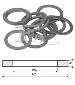 FISCHER Ущільнювальне кільце Cu 10,00 x 20,00 x 1,50 (OE - 30735089,SU00100580,SU00100823) Fischer Automotive One (FA1) 625590010