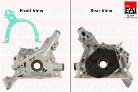 Масляна помпа Opel Astra G/Corsa C/Vectra B/C Z18XE,XEL 1.8,1.8 16V 00- Fischer Automotive One (FA1) OP242