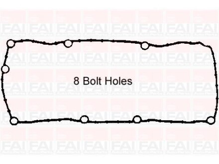 Прокладка клап.кришки (гума) Renault Clio II, Kangoo, Twingo 1.1/1.2 D7F 96- Fischer Automotive One (FA1) RC1178S