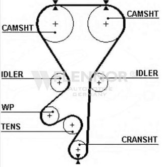 Ремень ГРМ Flennor 4257V (фото 1)