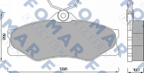 Гальмівні колодки (набір) FOMAR FO427781 (фото 1)