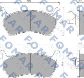 Гальмівні(тормозні) колодки FOMAR FO438781