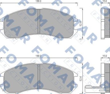 Гальмівні(тормозні) колодки FOMAR FO445081