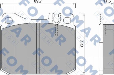 Гальмівні колодки FOMAR FO467981